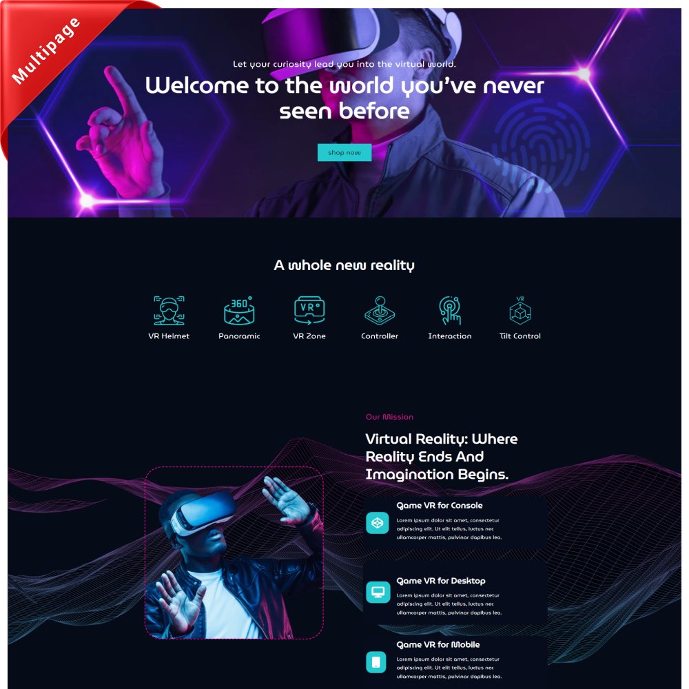 VRify Premium - Multipage Technology Shopify template
