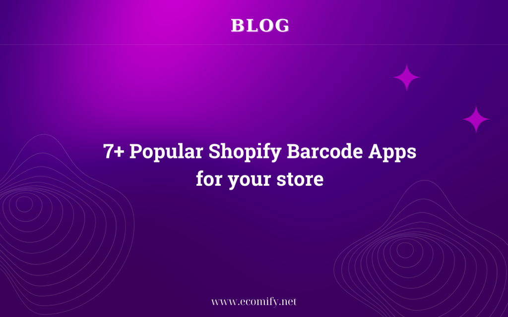 Shopify barcode app