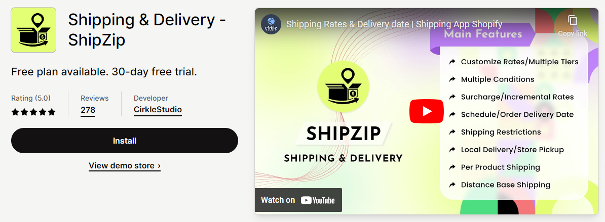 shopify local delivery app