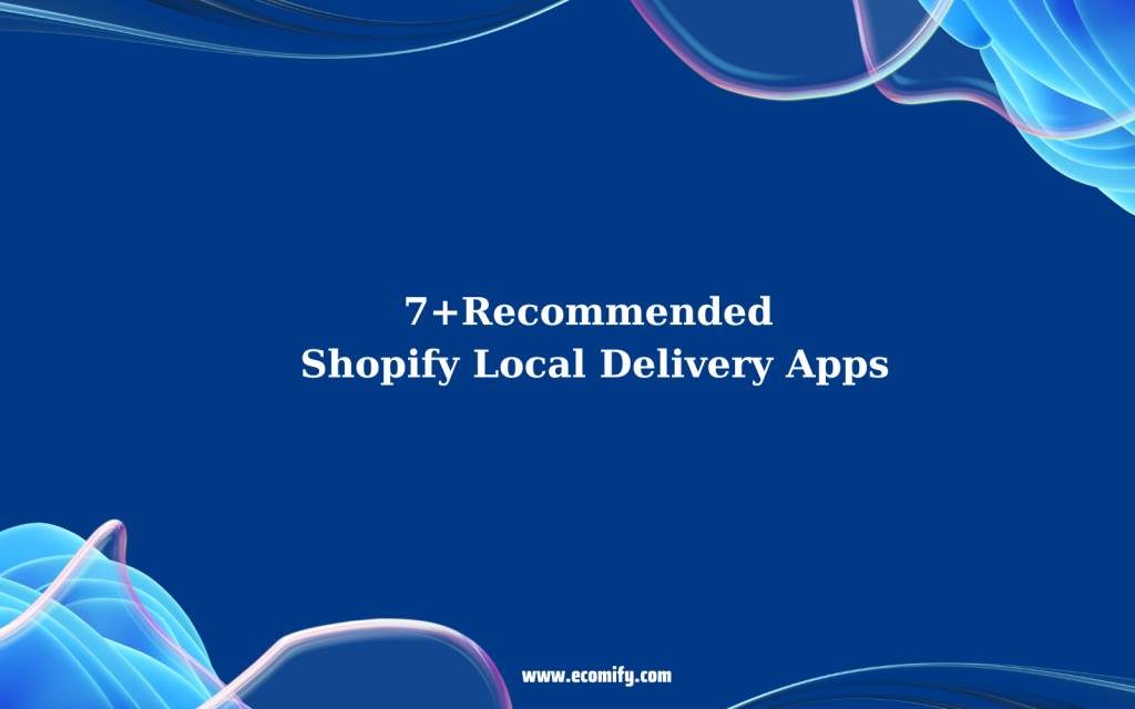 shopify local-delivery app