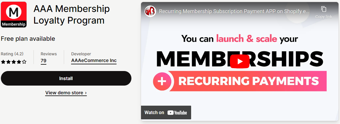 Shopify Membership Apps 2