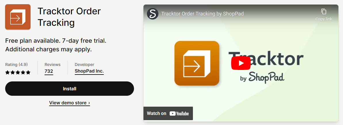 Shopify Order Tracking App