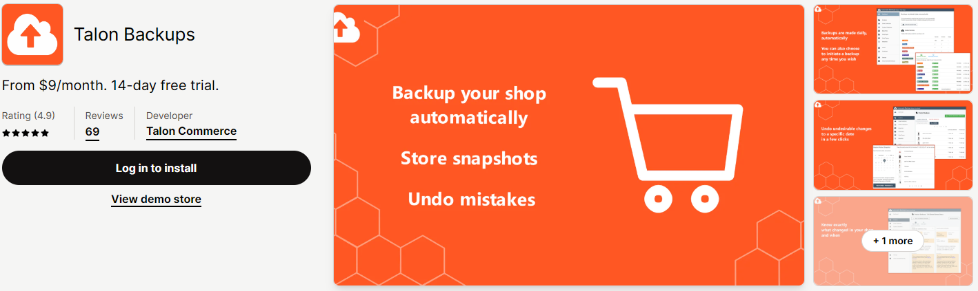 Shopify Backup Apps 2