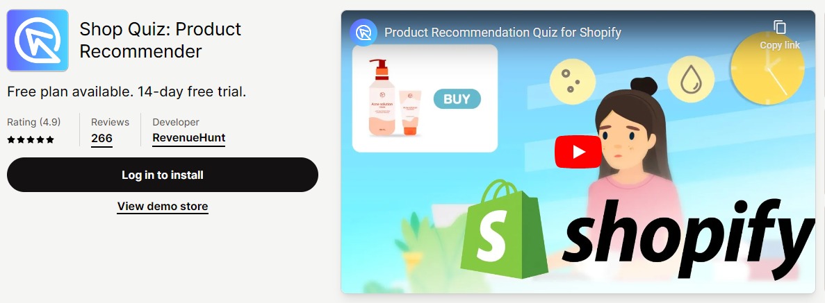 shopify quiz app